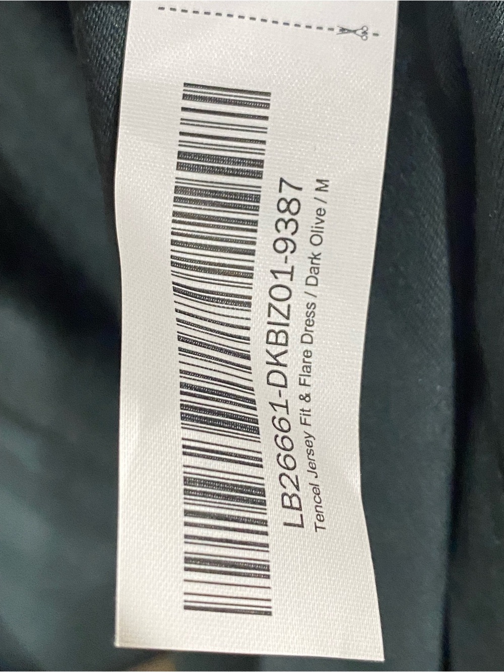 Quince Tencel Jersey Fit & Flare Midi Dress Dark Olive, New With Tags Sz. M - Picture 8 of 9